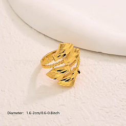 Латунные регулируемые манжеты открытые кольца для женщин&nbsp;OG0555