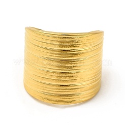 Кольцо-манжета из нержавеющей стали 304 с ионным покрытием (IP) с широким открытым узором для женщин&nbsp;RJEW-E070-01G