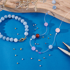 60 шт. 3 цвета s925 трубчатые бусины из стерлингового серебра&nbsp;FIND-PH0028-56