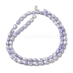 Стеклянные бусины с гальваническим покрытием &nbsp;GLAA-D013-05E