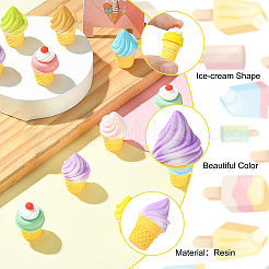 33 шт. 11 стиля смоляная модель еды скульптура витрина украшения&nbsp;DIY-CJ0003-16