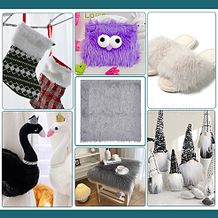 Супермягкая плюшевая ткань из полиэстера с имитацией кролика&nbsp;DIY-WH0032-91F