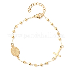 Браслеты из нержавеющей стали 304 Religion&nbsp;LS-BJEW-F524-05A-G