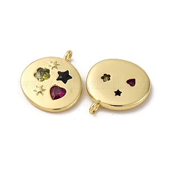 Латунные микро проложить кубического циркония подвески&nbsp;KK-P308-31G