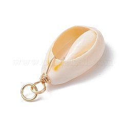 Подвески из натуральной каури&nbsp;PALLOY-JF03712-03