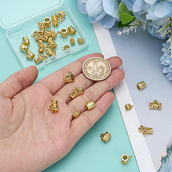 30 шт. 6 стиля латунных трубчатых дужек&nbsp;KK-PH0011-95