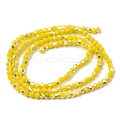 Нити из непрозрачных стеклянных бусин с цветным покрытием AB&nbsp;GLAA-G127-02C