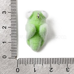 Флокированные подвески из непрозрачной смолы&nbsp;RESI-G123-01O