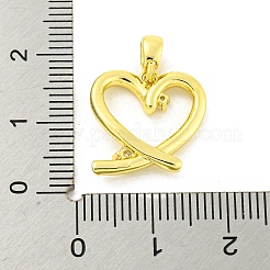 Латунные микропаве прозрачные подвески с фианитом&nbsp;KK-P263-09A-G