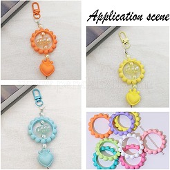 24 шт. двухцветные непрозрачные акриловые рамки для бусин&nbsp;SACR-AR0001-22