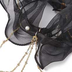 Ожерелья с подвесками в виде луны из латуни&nbsp;NJEW-JN04810