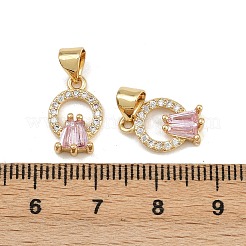 Латунные микро проложить кубического циркония подвески&nbsp;KK-C132-09G