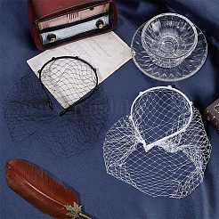 2 шт. 2 цвета свадебная жемчужная сетчатая фата тканевые резинки для волос&nbsp;MRMJ-GF0001-50B