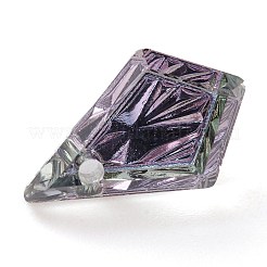 Подвески из тисненого стекла со стразами&nbsp;GLAA-J101-01A-001VL