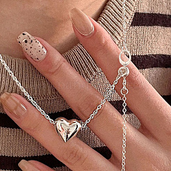 2 шт. 925 кольца-пружинки из стерлингового серебра&nbsp;STER-BBC0007-61