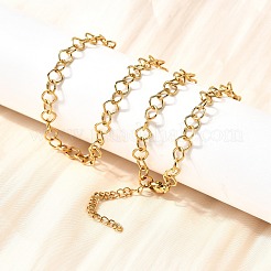 Цепочки из ромбовидной цепи из нержавеющей стали 304 толщиной 5 мм для женщин и мужчин&nbsp;NJEW-A054-02G