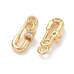 Латунные микро проложить кубического циркония подвески&nbsp;KK-A281-25B-G