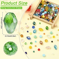 18 нити 18 стилей стеклянных бусин нити&nbsp;GLAA-YW0005-65