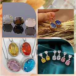 10шт кабошоны из натурального розового кварца&nbsp;G-BBC0001-23B