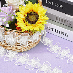 3 ярд вышитого цветочного полиэстерового кружева&nbsp;OCOR-GF0002-53