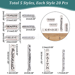 Подвески из сплава 100шт 5 стиля&nbsp;FIND-CA0003-60