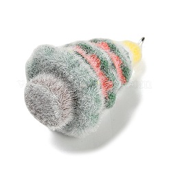 Рождественские подвески из непрозрачной смолы с эффектом флокирования&nbsp;LS-RESI-C064-01B