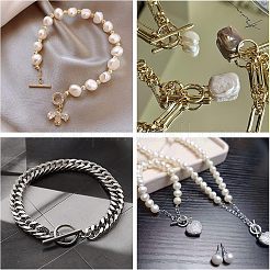 8 комплект из 4-х латунных застежек-тоглов KK-CA0001-55G