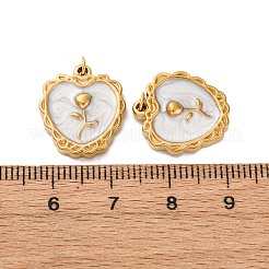 Подвески из нержавеющей стали 304 с эмалью&nbsp;STAS-H475-01B-G