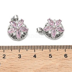 Вращающиеся подвески из латуни с микропаве и кубическим цирконием&nbsp;KK-A287-03P