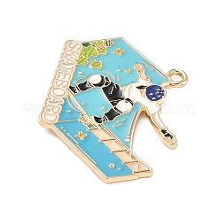 Подвески из спортивного сплава с эмалью&nbsp;ENAM-I074-01G-07