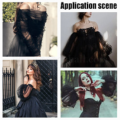 Нейлоновые съемные пышные рукава&nbsp;AJEW-WH0270-352B