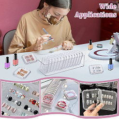 28 пластиковый контейнер для хранения принадлежностей для дизайна ногтей&nbsp;AJEW-TW0001-09