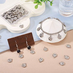 60 шт. подвески из нержавеющей стали 304. подвеска в виде отпечатка лапы&nbsp;STAS-TA0001-45