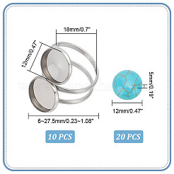 Набор для самостоятельного изготовления полукруглого манжетного кольца&nbsp;DIY-AR0003-35
