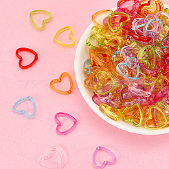 300шт прозрачные акриловые рамки для бусин&nbsp;TACR-SP0001-31