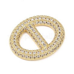 Подвески-соединители из латуни с микро-паве и прозрачными фианитами&nbsp;KK-K413-04B-G