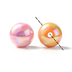 УФ-покрытие радужными переливающимися акриловыми бусинами&nbsp;X-OACR-K003-001F-1
