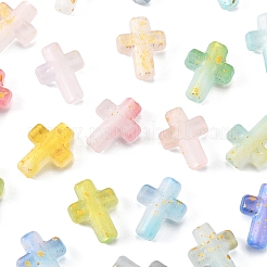 130 шт. 10-цветные градиентные прозрачные акриловые бусины&nbsp;OACR-FS0002-05