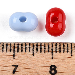 Непрозрачные акриловые бусины&nbsp;X-OACR-F011-18