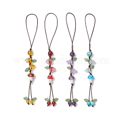 Круглые подвески из натурального аметиста&nbsp;HJEW-TA00332