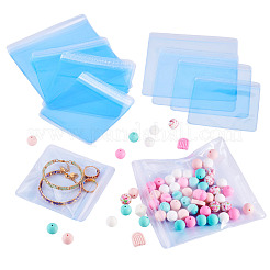 20 шт. 4 стиля прозрачный ПВХ антиокислительный пакет с застежкой-молнией&nbsp;AJEW-TA0002-40A