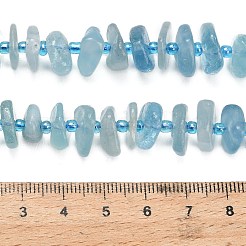 Природные Аквамарин бисер нитей&nbsp;G-Z124-A03-01