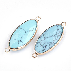 Соединители звеньев синтетической бирюзы&nbsp;G-S344-03B