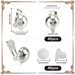 40 шт. латунные серьги&nbsp;KK-SC0005-52S