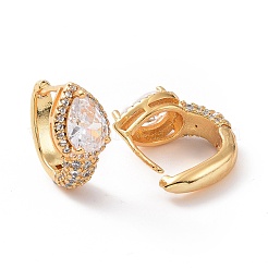 Серьги-капли из прозрачного кубического циркония&nbsp;EJEW-C008-19G