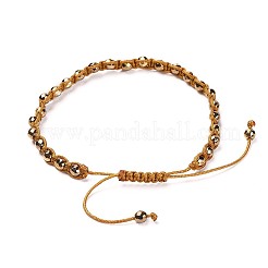 Браслеты из бусин из синтетического нематериального гематита&nbsp;BJEW-JB04312