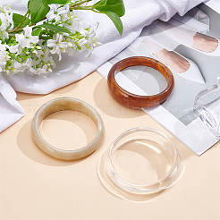 3шт. двухцветные акриловые браслеты&nbsp;BJEW-UN0001-72C