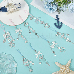 Наборы для самостоятельного изготовления ремешка для мобильного телефона с подвеской-бантом&nbsp;DIY-SC0030-86