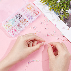 300шт 10 цвета непрозрачные стеклянные бусины&nbsp;GLAA-GO0001-02