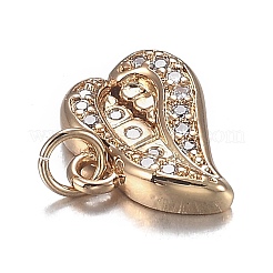 Брелоки из прозрачной латуни с кубическим цирконием&nbsp;ZIRC-F120-084G